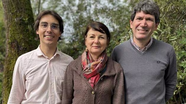 Les trois premiers de la liste de gauche à Sautron : Raphaël Deux (Les Écologistes), Florence Marsaud (sans étiquette) et Fabrice Even (Parti Socialiste).